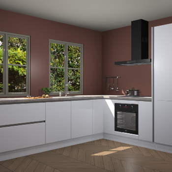 Sneeuwwitte greeploze keuken Konin 66182