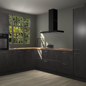 Beton Antraciet keuken Radom 54542