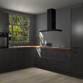 Beton Antraciet keuken Radom 54545