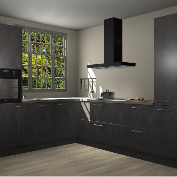 Beton Antraciet keuken Radom 54924