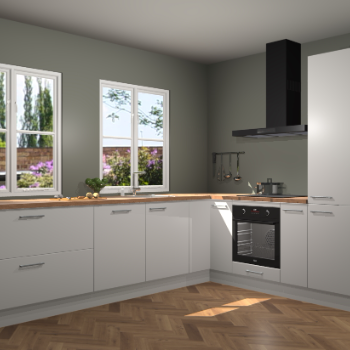 Zijdegrijze keuken Konin 66198