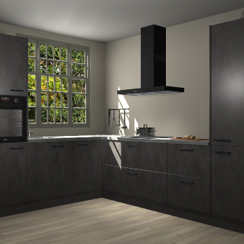 Beton Antraciet keuken Radom 54939