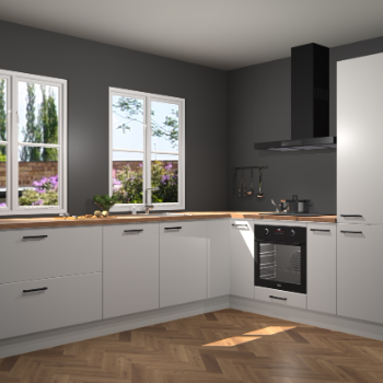 Zijdegrijze keuken Konin 66201