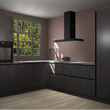 Beton Antraciet greeploze keuken Radom 54949