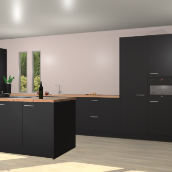 Zwarte keuken Krakor 78761