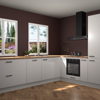 Zijdegrijze keuken Konin 66202