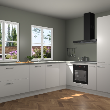 Zijdegrijze keuken Konin 66373