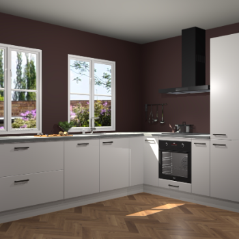 Zijdegrijze keuken Konin 66377