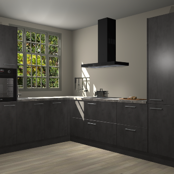 Beton Antraciet keuken Radom 54925