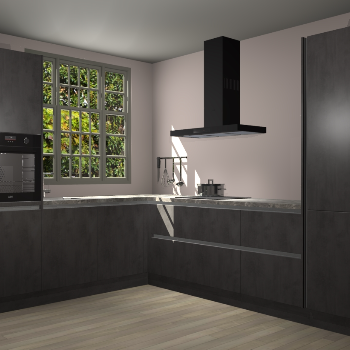 Beton Antraciet greeploze keuken Radom 54936