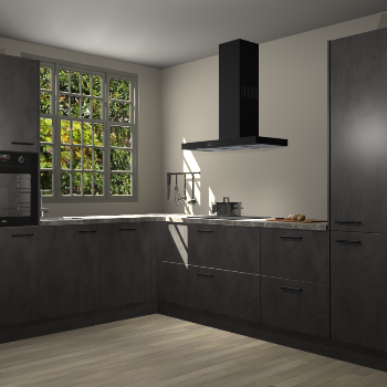 Beton Antraciet keuken Radom 54941