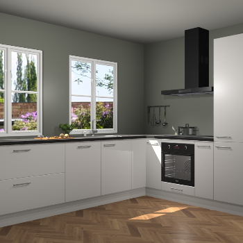 Zijdegrijze keuken Konin 66379