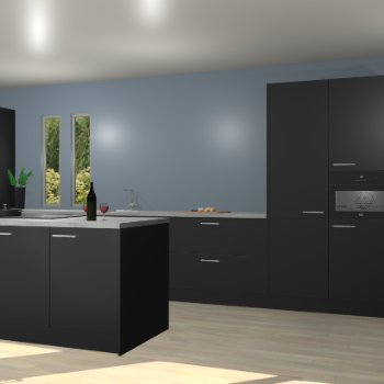 Zwarte keuken Krakor 78774