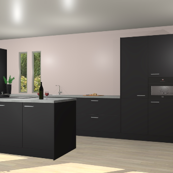 Zwarte keuken Krakor 78775