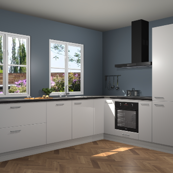 Zijdegrijze keuken Konin 66380