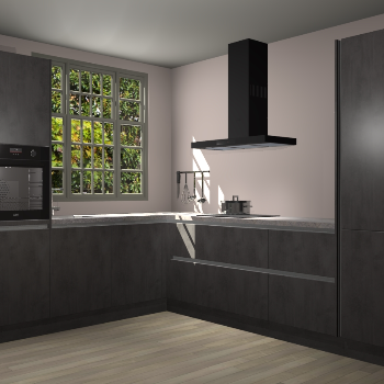 Beton Antraciet greeploze keuken Radom 54937