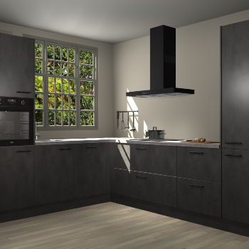 Beton Antraciet keuken Radom 54942