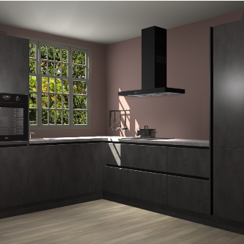 Beton Antraciet greeploze keuken Radom 54952