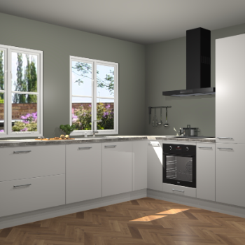 Zijdegrijze keuken Konin 66385