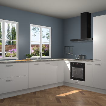 Zijdegrijze keuken Konin 66386