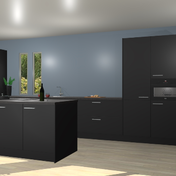 Zwarte keuken Krakor 78799