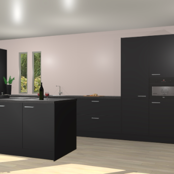 Zwarte keuken Krakor 78800