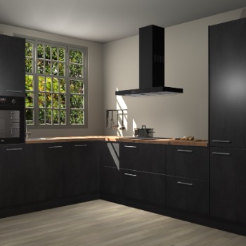 Beton Zwarte keuken Radom 54591