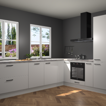 Zijdegrijze keuken Konin 66394