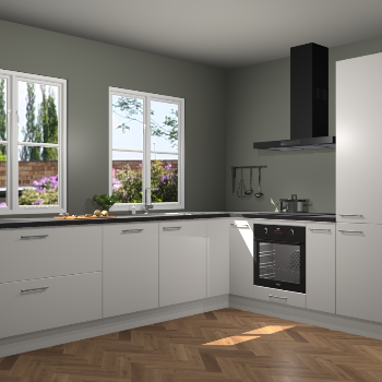 Zijdegrijze keuken Konin 66397