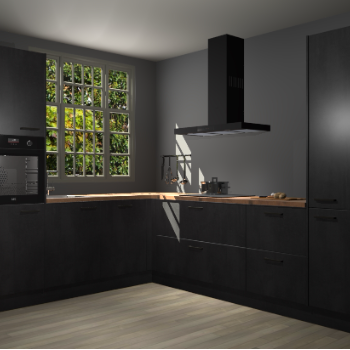 Beton Zwarte keuken Radom 54595