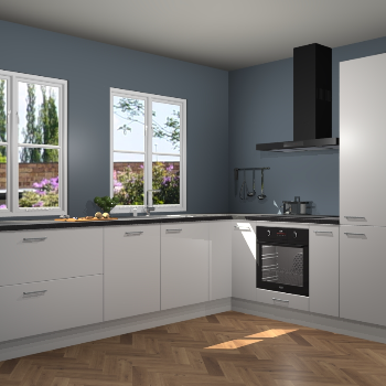 Zijdegrijze keuken Konin 66398