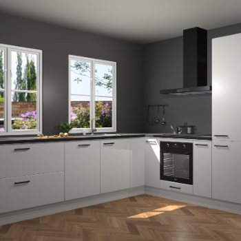 Zijdegrijze keuken Konin 66400