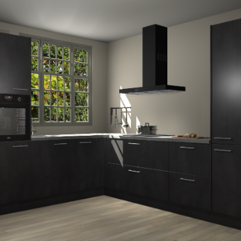 Beton Zwarte keuken Radom 54954