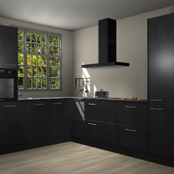 Beton Zwarte keuken Radom 54955