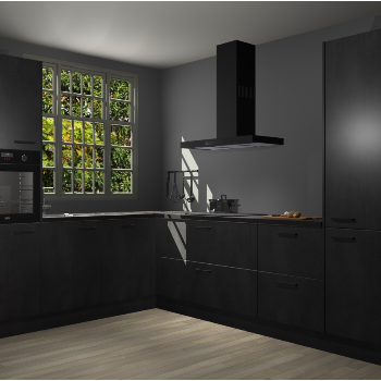 Beton Zwarte keuken Radom 54976