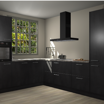 Beton Zwarte keuken Radom 54956