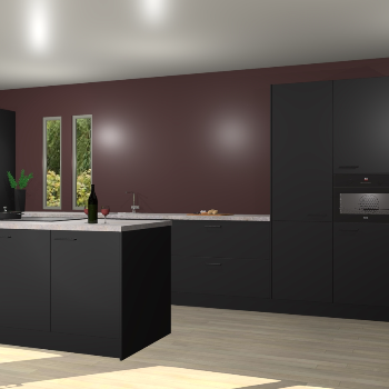 Zwarte keuken Krakor 78823