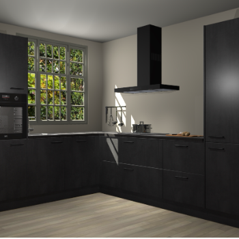 Beton Zwarte keuken Radom 54971