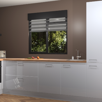 Sneeuwwitte hoogglans keuken Luzern 59585