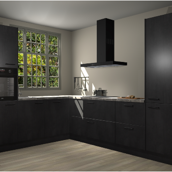 Beton Zwarte keuken Radom 54972