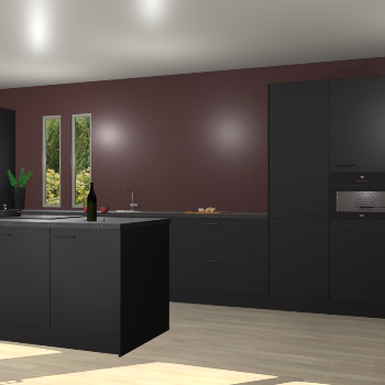 Zwarte keuken Krakor 78877