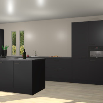 Zwarte keuken Krakor 78879