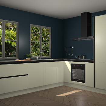 Magnolia greeploze  keuken Konin 66589