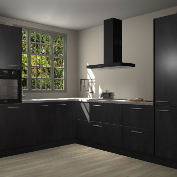 Beton Zwarte keuken Radom 54957