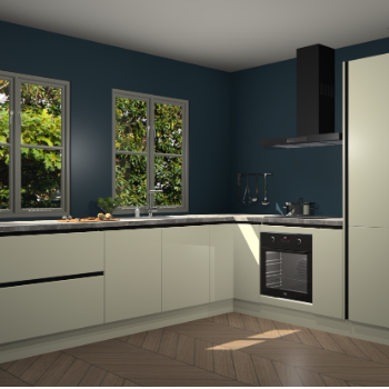 Magnolia greeploze  keuken Konin 66595