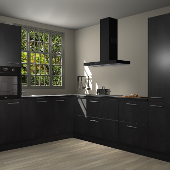 Beton Zwarte keuken Radom 54958