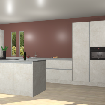 Beton opaal greeploze keuken Krakor 78926