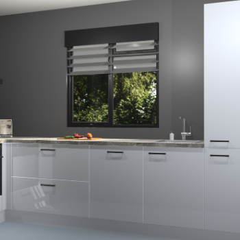 Sneeuwwitte hoogglans keuken Luzern 59711