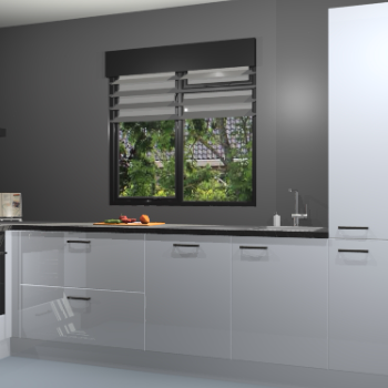 Sneeuwwitte hoogglans keuken Luzern 59759