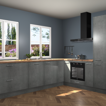 Beton Parelgrijs keuken Konin 67043